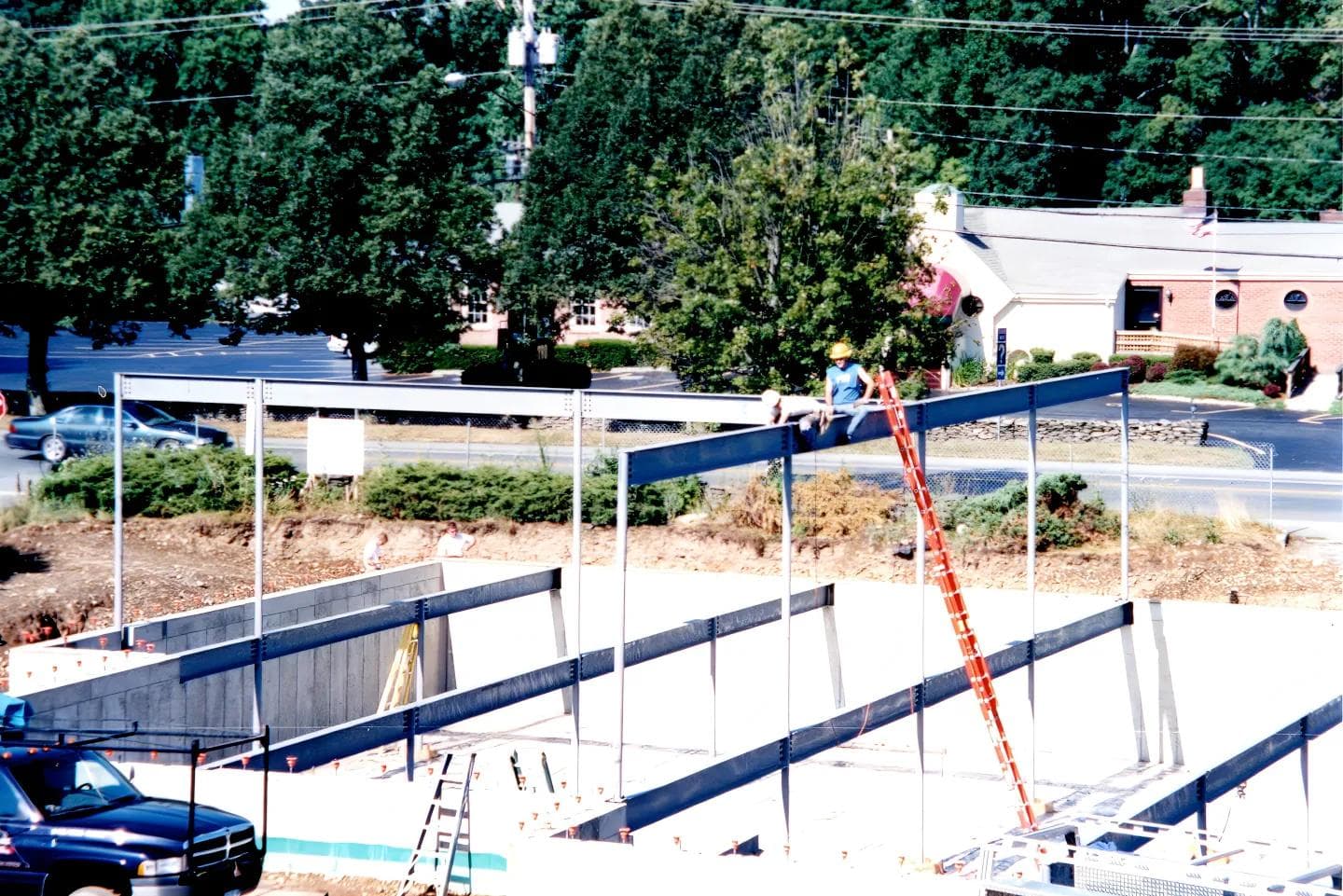 Structural steel commercial building in process in Dutchess County, NY.
