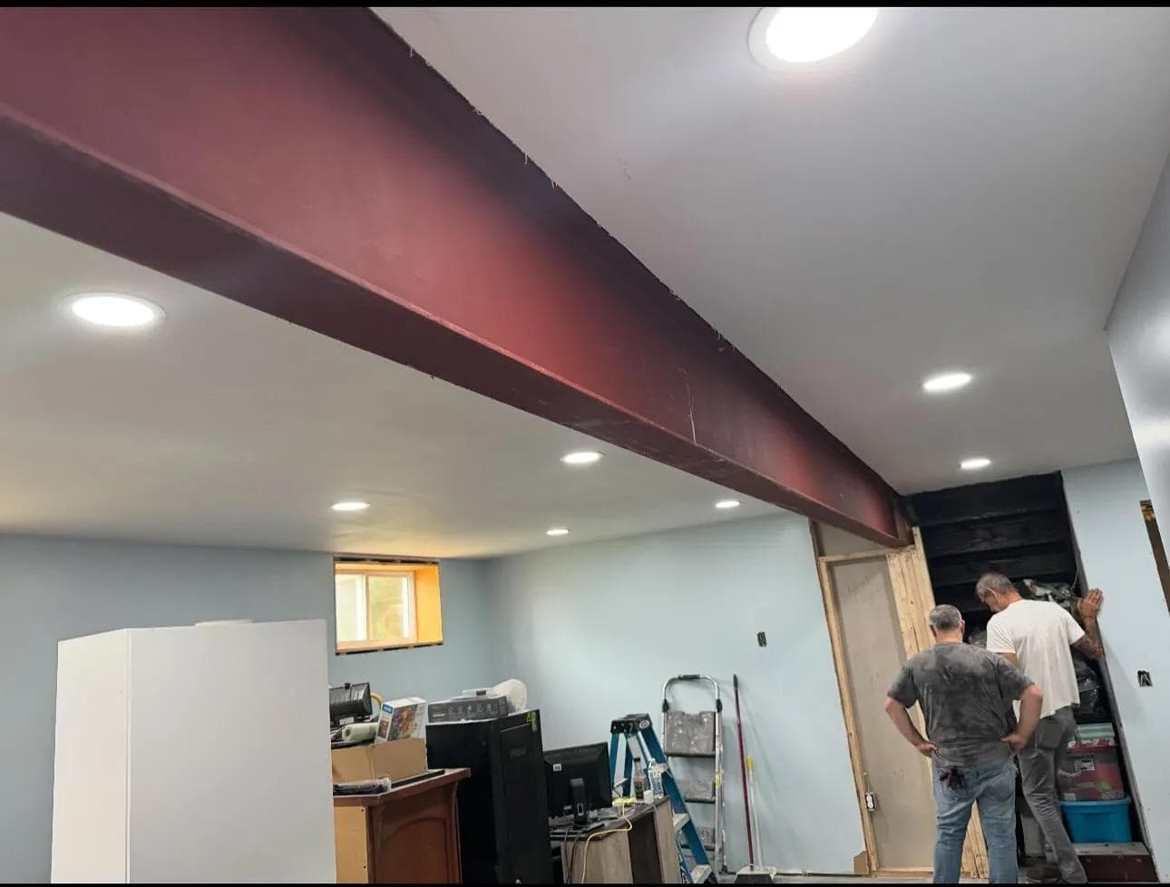 Steel lintel beam in Kingston, NY.