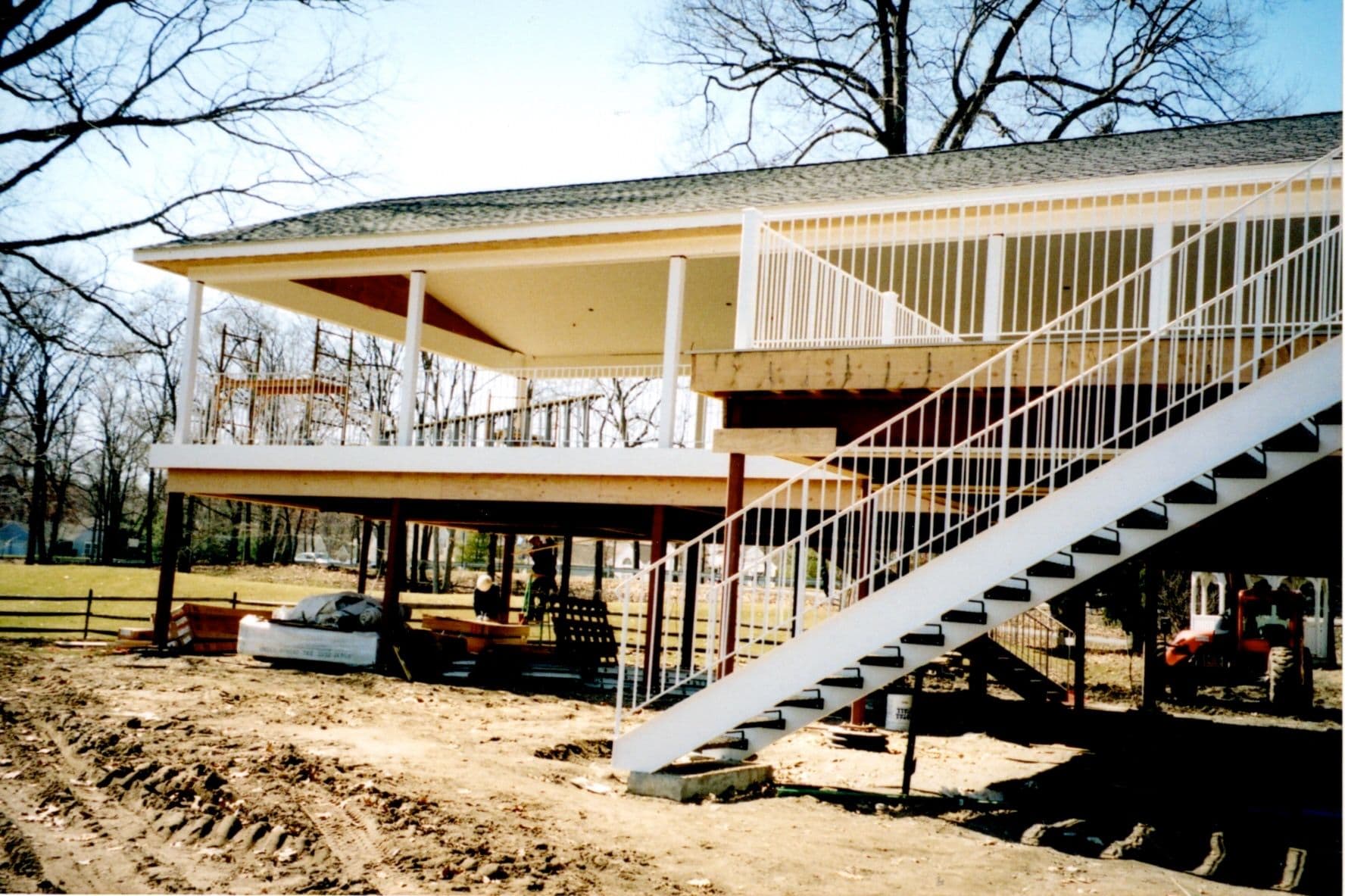 Custom steel staircase in Newburgh, NY.