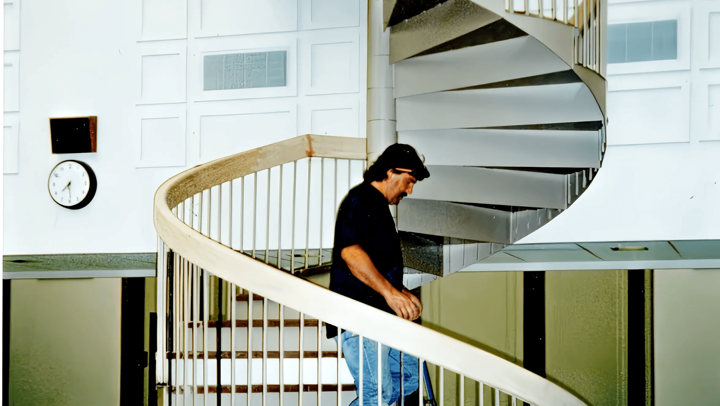 Barrel staircase in Middletown, NY.