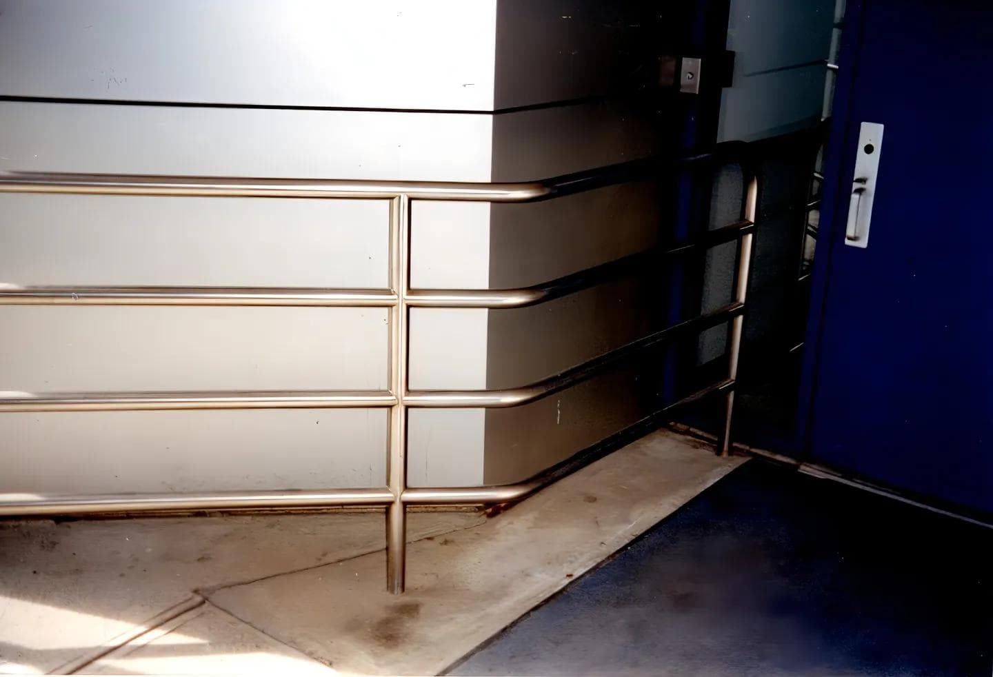 Stainless steel outdoor commercial railing at Marist College in Poughkeepsie, NY.