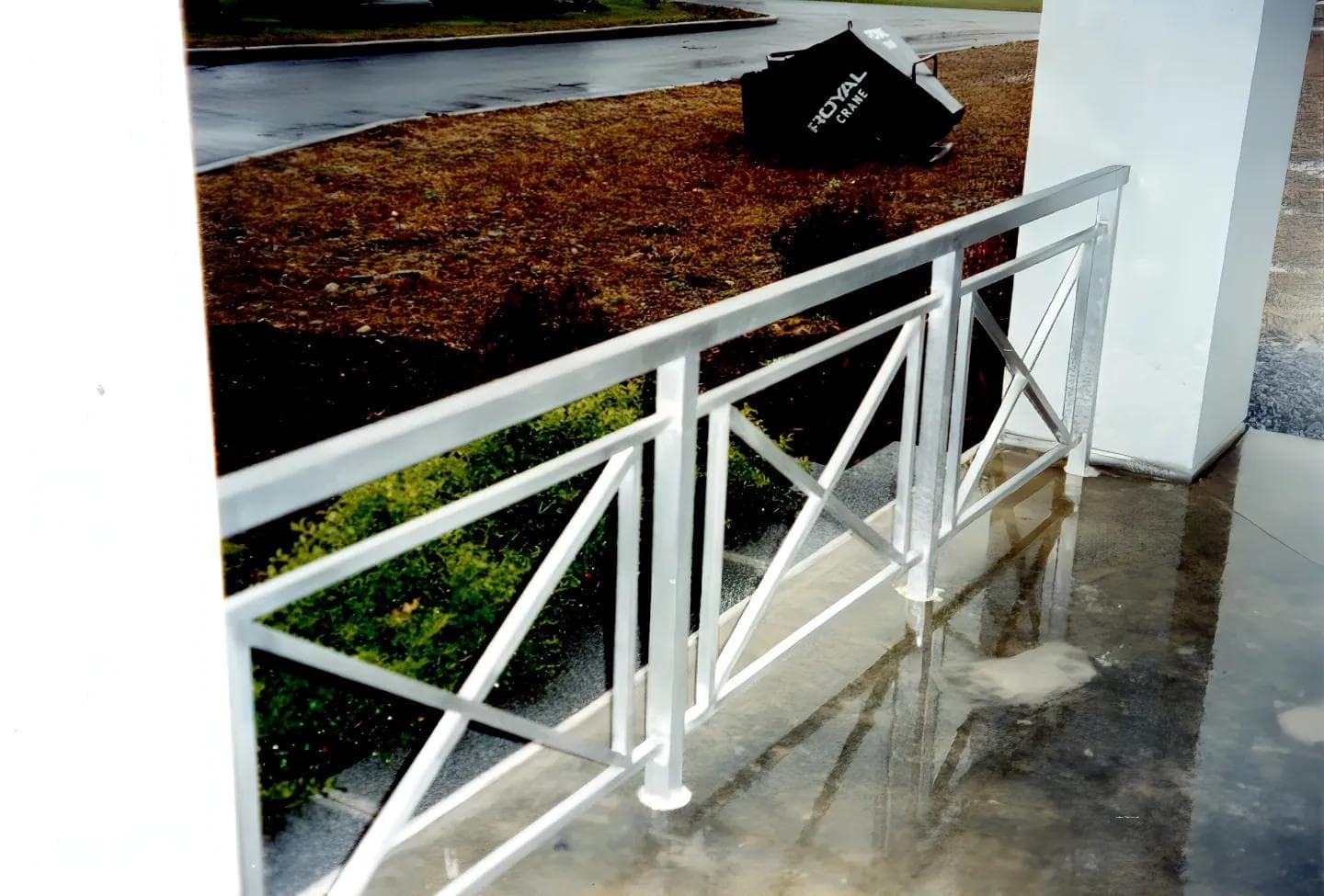 Custom aluminum railing at cemetery in Poughkeepsie, NY.