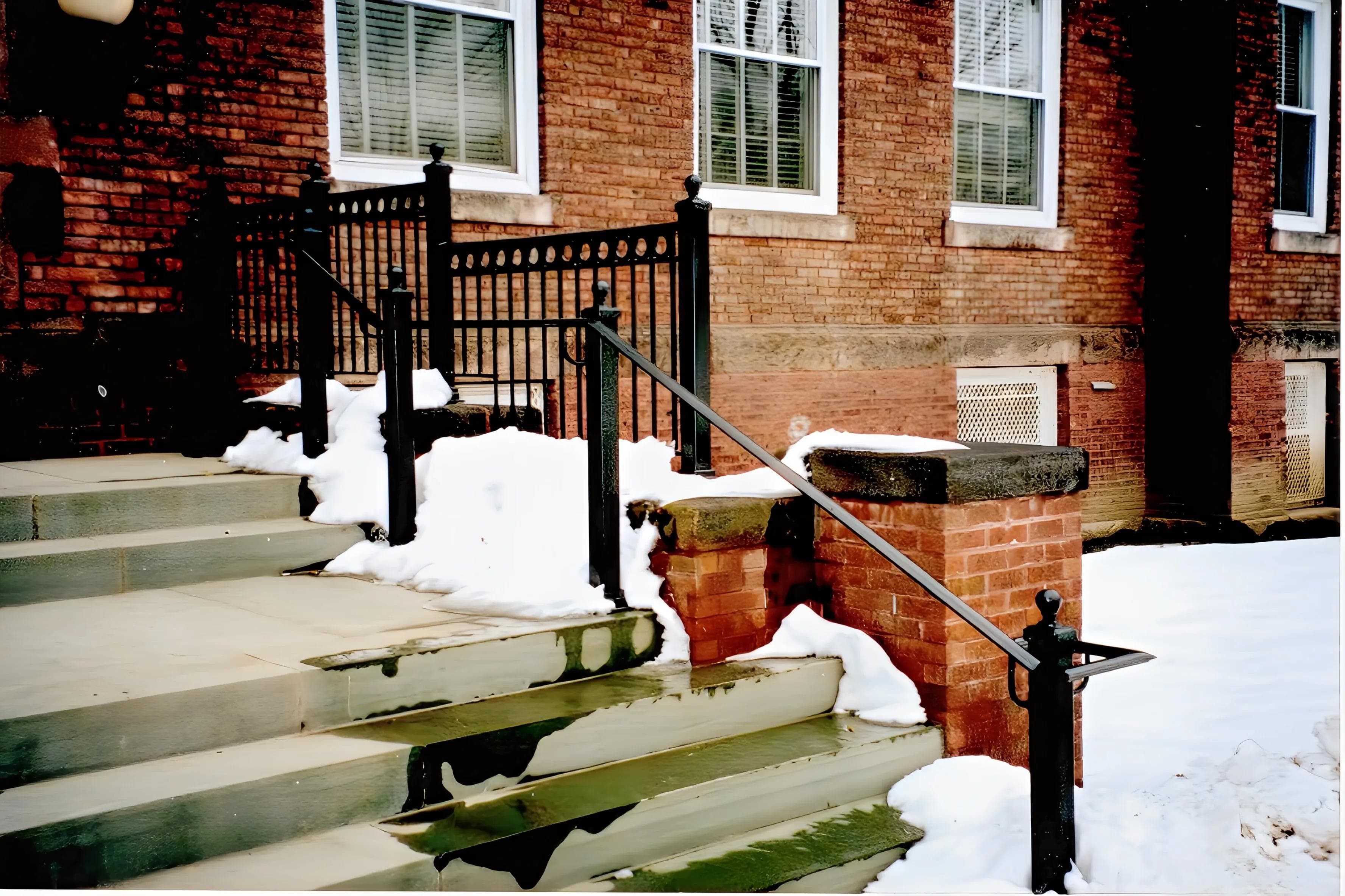 Custom wrought iron railing at Vassar College in Poughkeepsie, NY.