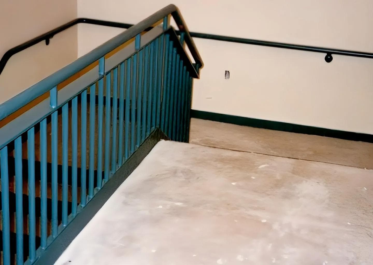 Custom steel commercial railing in Middletown, NY.
